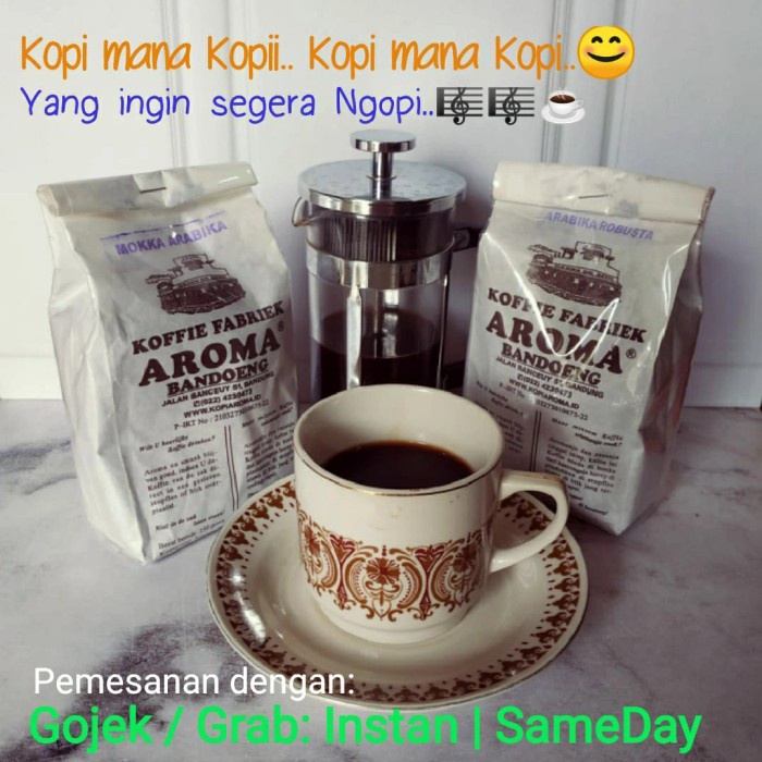 

Kopi AROMA Bandung Legendaris 250gr MOKKA ARABIKA & ARABIKA ROBUSTA
