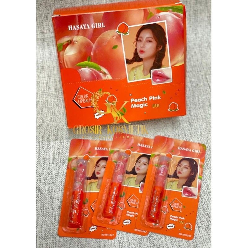 NF LIPBALM HASAYA GIRL PEACH PINK MAGIC LIP BALM HASAYA