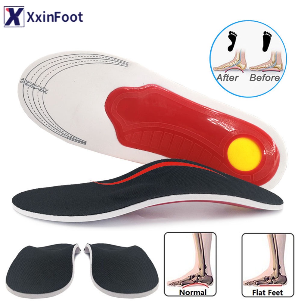 Insole Dukungan Lengkungan Kaki Bantalan untuk pria dan wanita ukuran 35-46