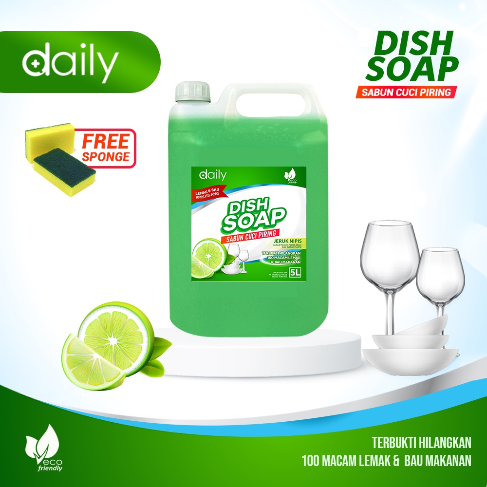 DAILY DISH SOAP 5 LITER SABUN CUCI PIRING CAIR