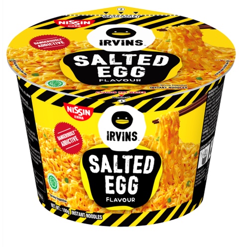 

{ NEW } Nissin x Irvin's Salted Egg Instant Noodles 100gr/ Irvin Noodle Cup/ Mie Salted Egg Irvin/ Import