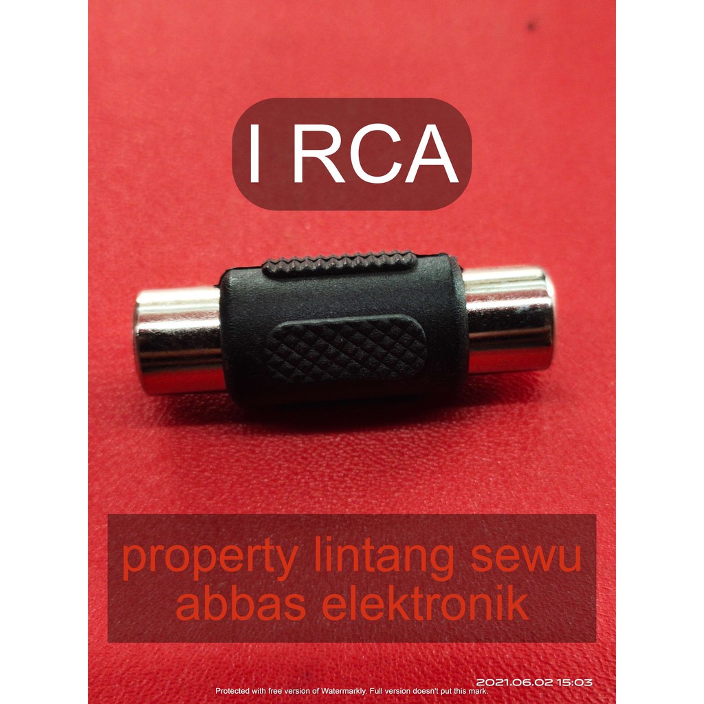 1 RCA I RCA KONEKTOR KABEL RCA