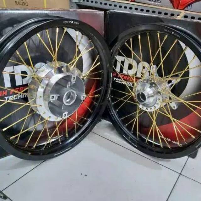 velg TDR paket cb 150r / cbr 150r plus rakit jari-jari, warna / jari-jari bisa chat