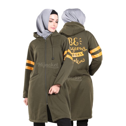 ALL HIJACKET BEAUTIX II JAKET MUSLIMAH II JAKET HIJABER II JAKET SYARI-BX MOSSGREEN