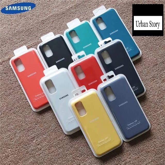 OFFICIAL SILICONE CASE LOGO SAMSUNG A51 / A71 SOFT CASE - SAMSUNG A51, Hitam