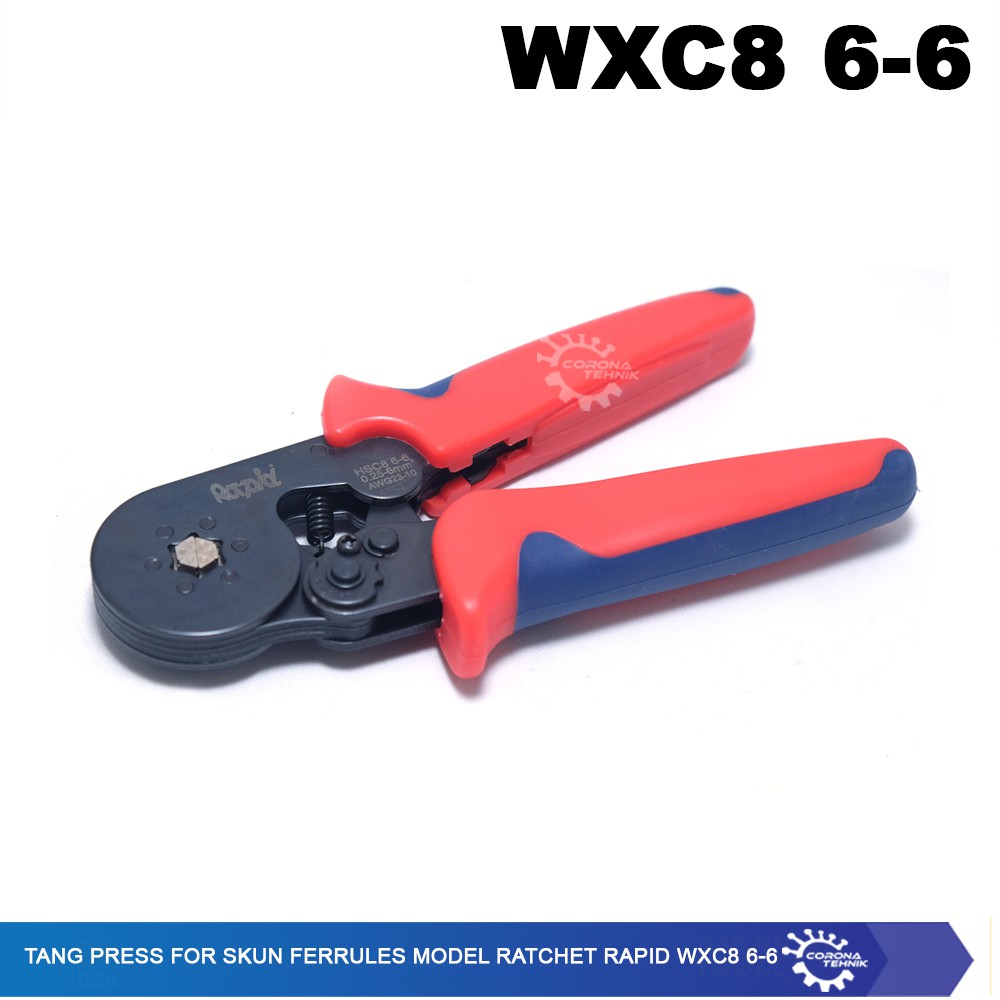 Rapid WXC8 6-6 - Tang Press For Skun Ferrules Model Ratchet