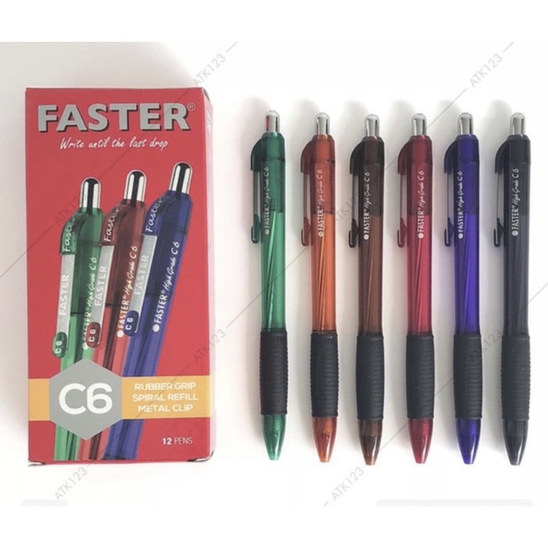 

PULPEN BOLPEN FASTER C6/1PACK/12 PCS