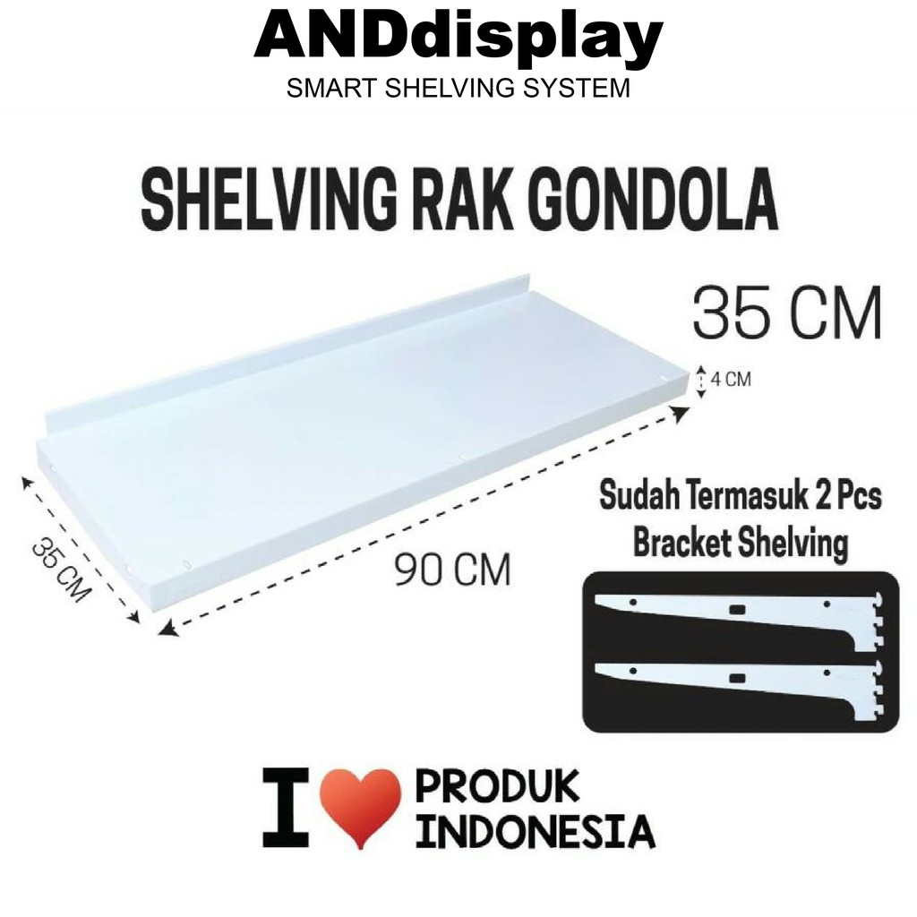 RAK SHELVING SUPERMARKET MINIMARKET 35 CM RAK TOKO GONDOLA ANDDISPLAY