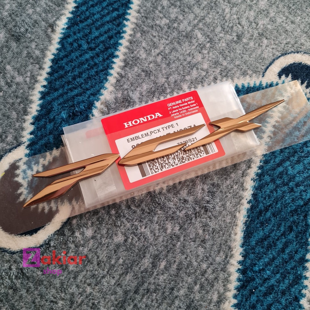 Emblem PCX 160 Gold Kuning Emas Emblim PCX Stiker PCX Emblem Original PCX Emblem PCX Gold Original A