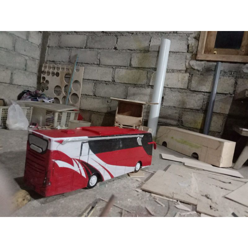 MINIATUR BUS OLENG AGRAMAS BUS MAINAN ANAK MINIATUR AGRAMAS