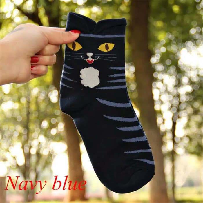 CLEARANCE SALE - KSKI0018 - Kaos Kaki Wanita Pria Lucu Imut Cat Kucing Kitty Telinga Cosplay Anime Japan Japanese Korea Korean Kawaii Kiyowo