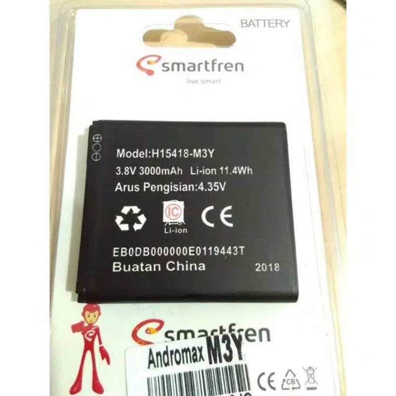 BATERAI BATTERY BATRE MODEM SMARTFREN ANDROMAX ORIGINAL M3Y M3Z M3S