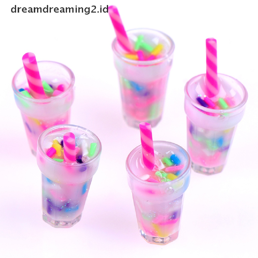 (LIKE) 5pcs Miniatur Botol Krim Skala 1: 12 Untuk Dekorasi Rumah Boneka