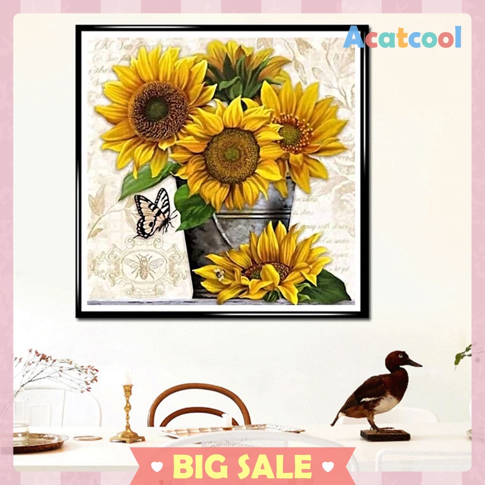 Sunflower 5D DIY Full Drill Diamond Painting Embroidery Kits Cross Stitch