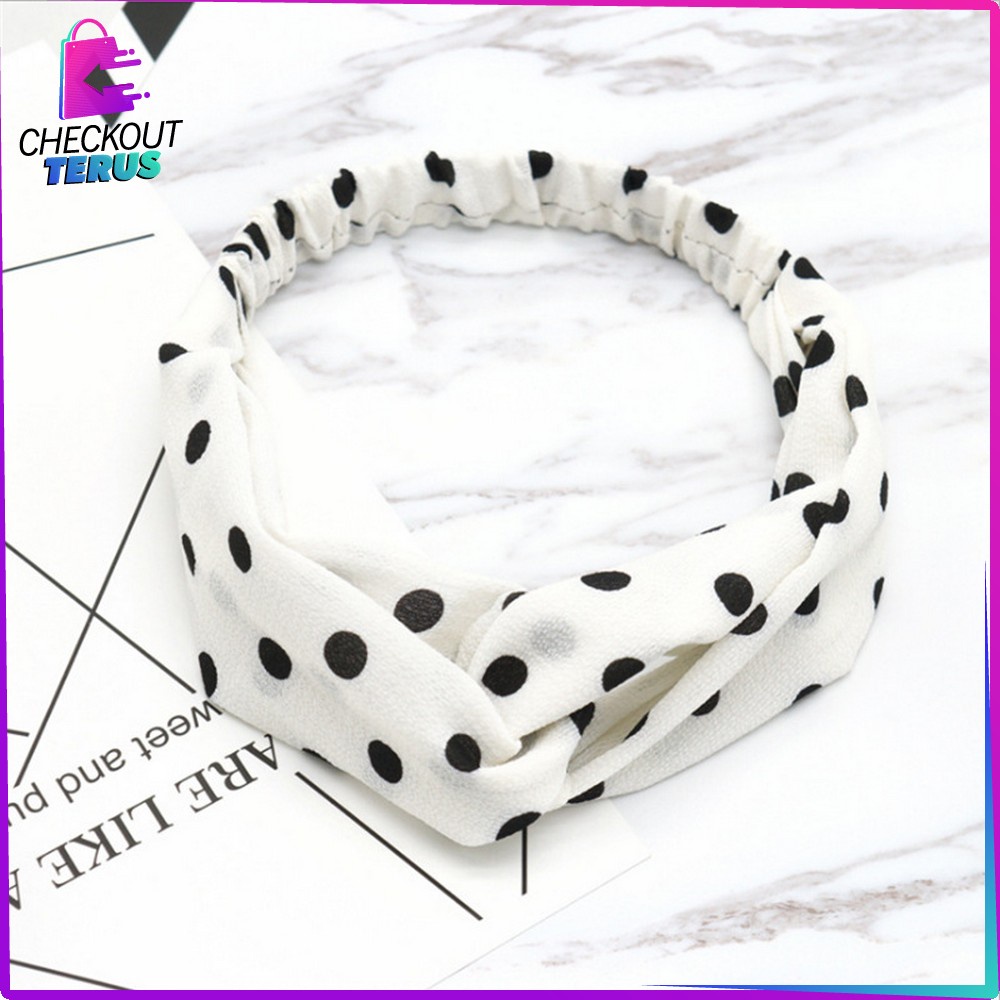 CT C63 C66 Bando Korean Style Aksesoris Rambut Wanita Bandana Bahan Rajut Karet Elastis Woman Fashion Headband