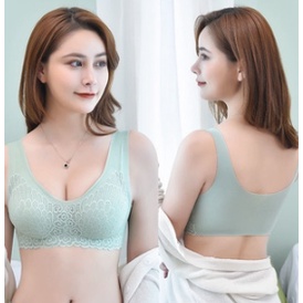 GO!BR842 BH BRA SEAMLESS LACE PUSH UP TANPA KAWAT BRALATE ELASTIS DENGAN BUSA BAHAN HALUS