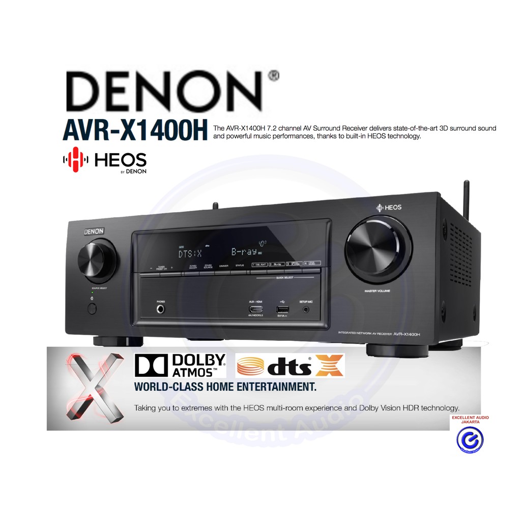 Denon AVR X 1400 av receiver home theater amplifier