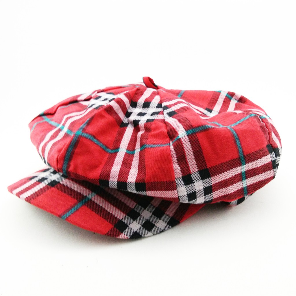 Topi NBC anak BURBERRY pattern - red