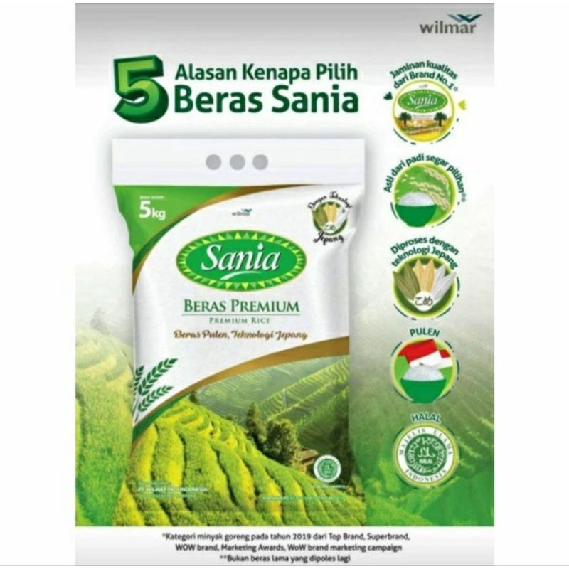 

Beras Premium Sania 5kg by Wilmar