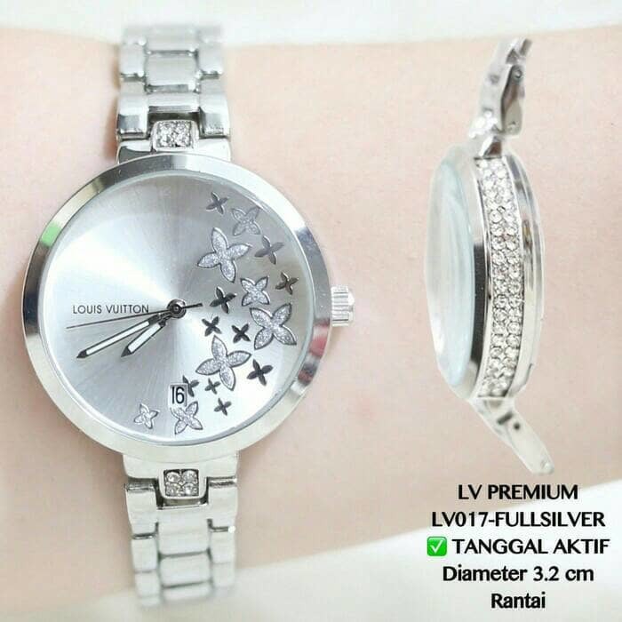 jam tangan wanita louis vitton LV tali rantai premium murah exclusive