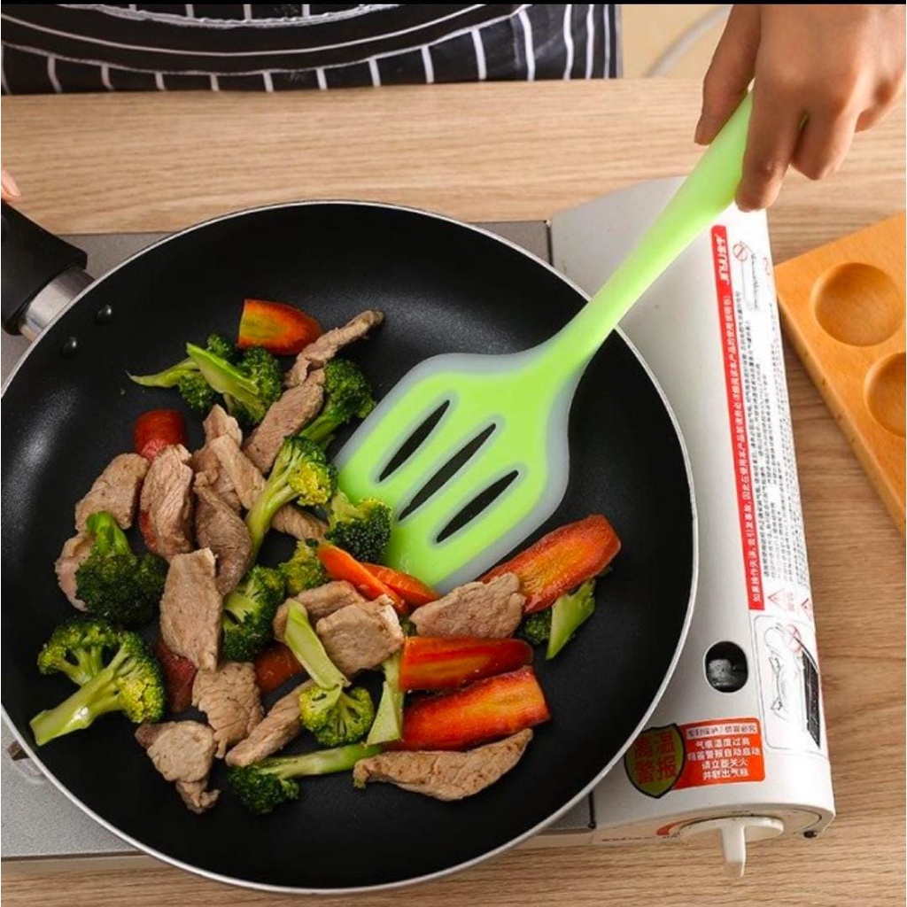 SPATULA SILICONE FOOD GRADE TAHAN PANAS/ SUTIL SILIKON ANTI LENGKET / SUTIL SILICONE TAHAN LAMA