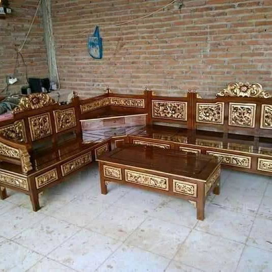 Kursi Sudut Mahkota Jati