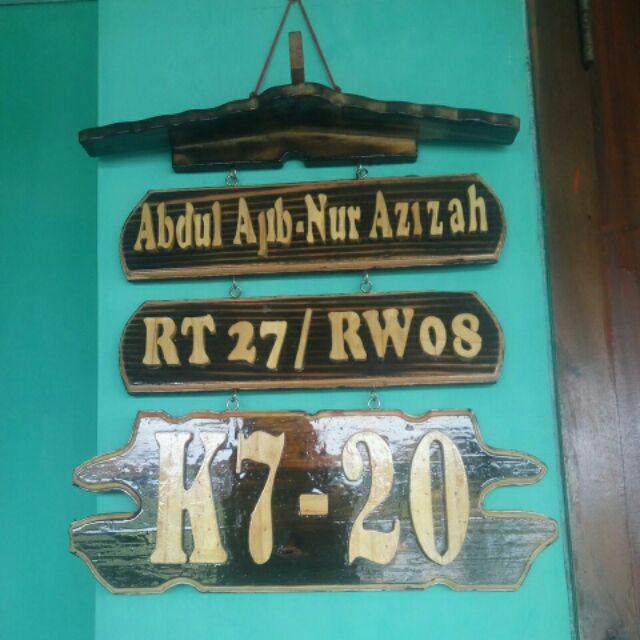 Nomor/ Nomer Rumah Hurup Timbul 3 Susun