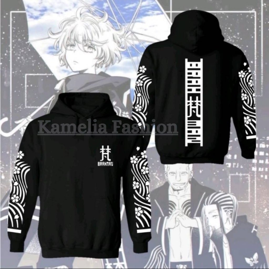 Jaket Anime Tokyo Revengers Gambar Brahman Cosplay Hoodie Pullover Tokyo Revengers sweater pria