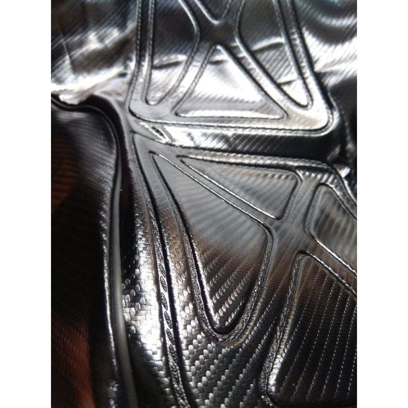 Bungkus-Sarung-Kulit Jok Motor Cb 100 model XX-Robot Motif Karbon
