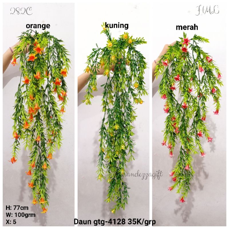 DAUN PLASTIK GANTUNG / DAUN JATUH JUNTAI ARTIFICIAL SINTETIS