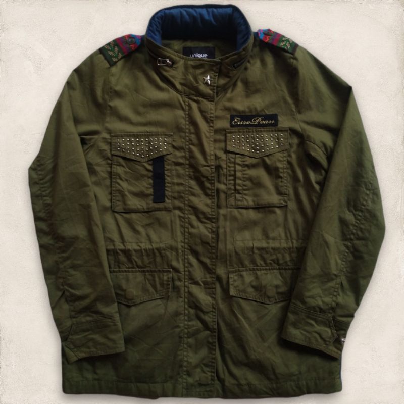 Jaket Parka Tactical Army Casual Katun Cewek Unique Second Original
