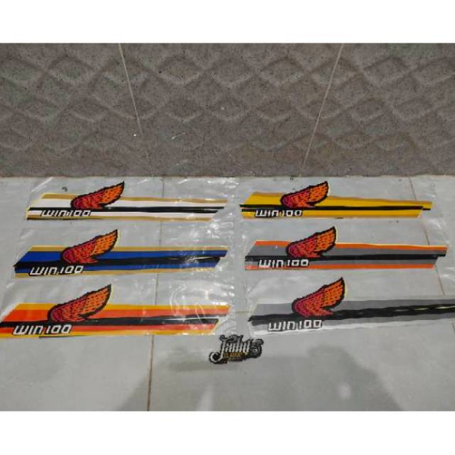 Striping honda win 100 sticker motor list body standar berkualitas terbaik