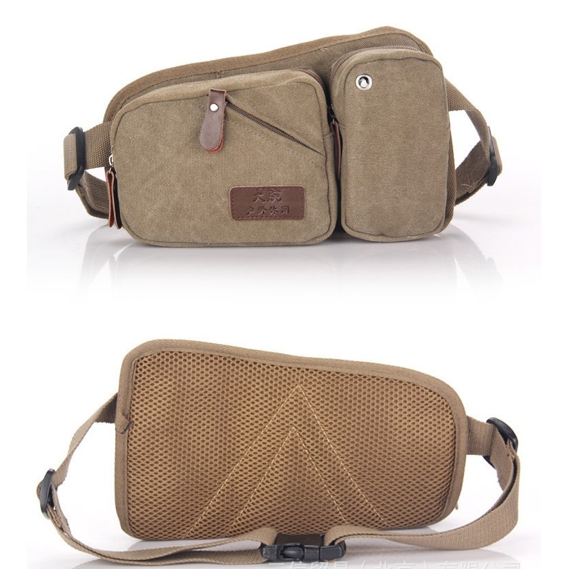 tas pria ransel satu tali single strap back canvas bag (2g3) bta062