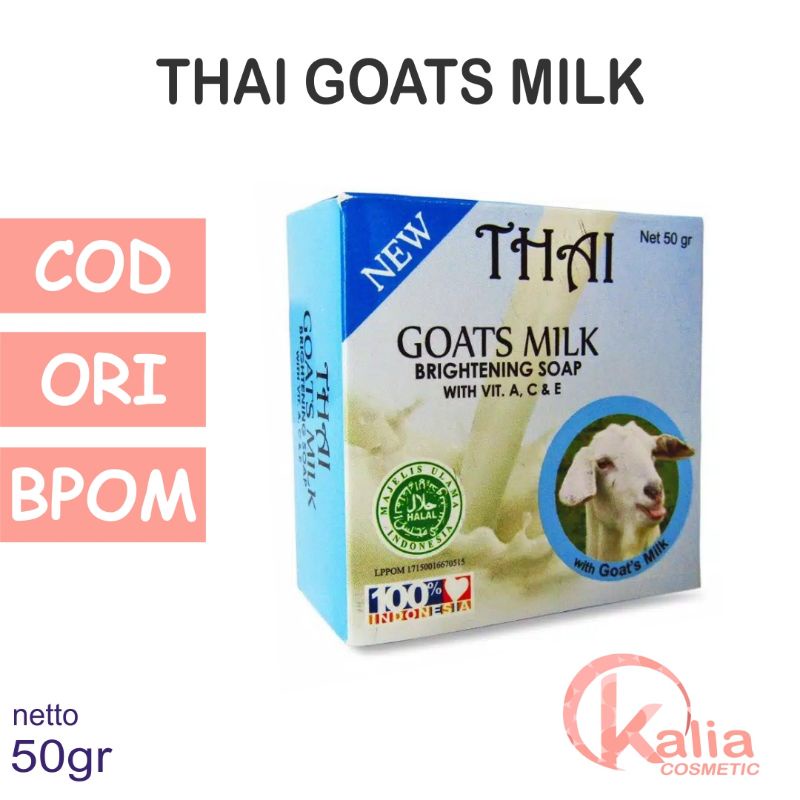 Thai Goats Milk Brightening Soap 50gr  Sabun Susu Kambing Thai