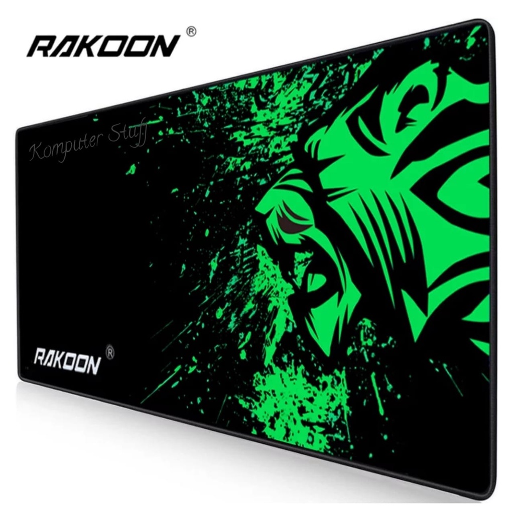 Mouse Pad Gaming XL Desk Mat Rakoon 30 x 80cm Bahan Soft Anti Slip Backing