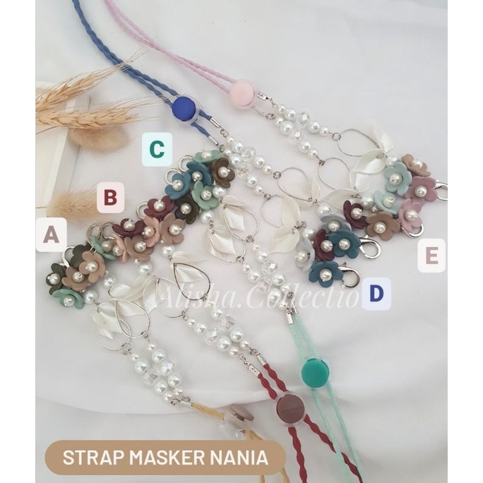 Strap Masker dan Konektor Masker Nania | Kalung Masker Hijab