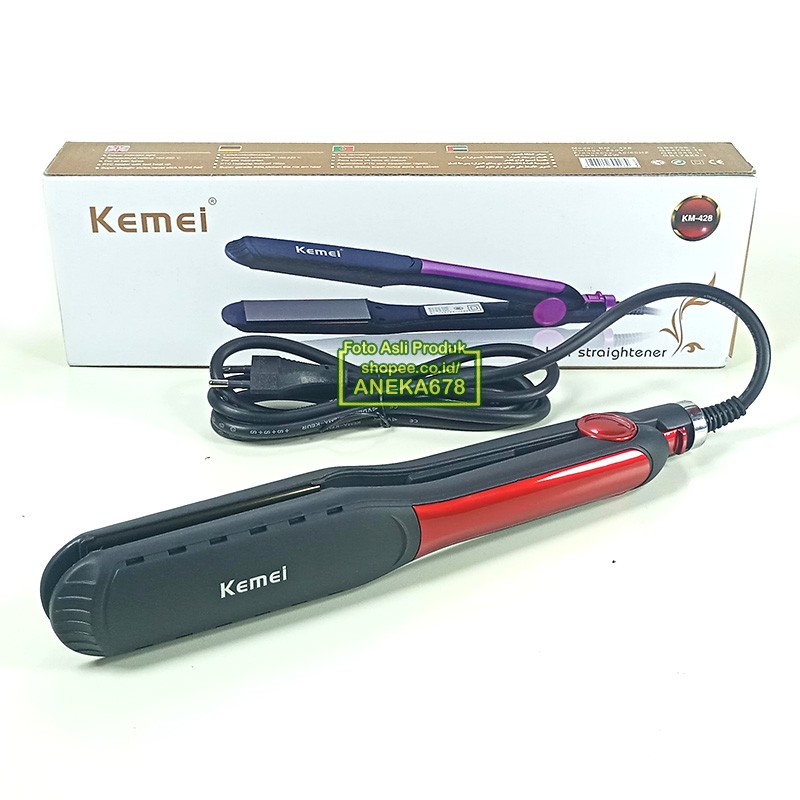 KEMEI KM 428 ORIGINAL CATOKAN LURUS ALAT CATOK RAMBUT KM428