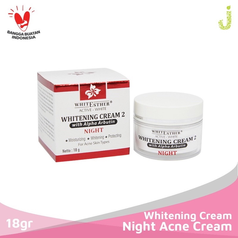 GROSIR WHITESTHER ACTIVE WHITE WHITENING NIGHT CREAM