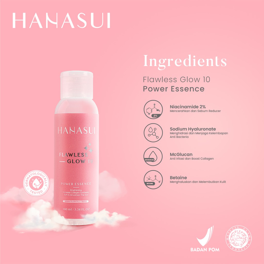 Hanasui Glow 10 Power Essence / Toner hanasui / toner wajah