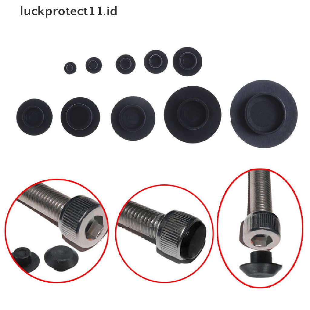 // Hg &amp; ID// 10Pcs Hex Socket Allen Bolt Screw Nut Hexagon Penutup Kepala Topi Pelindung M4-M24