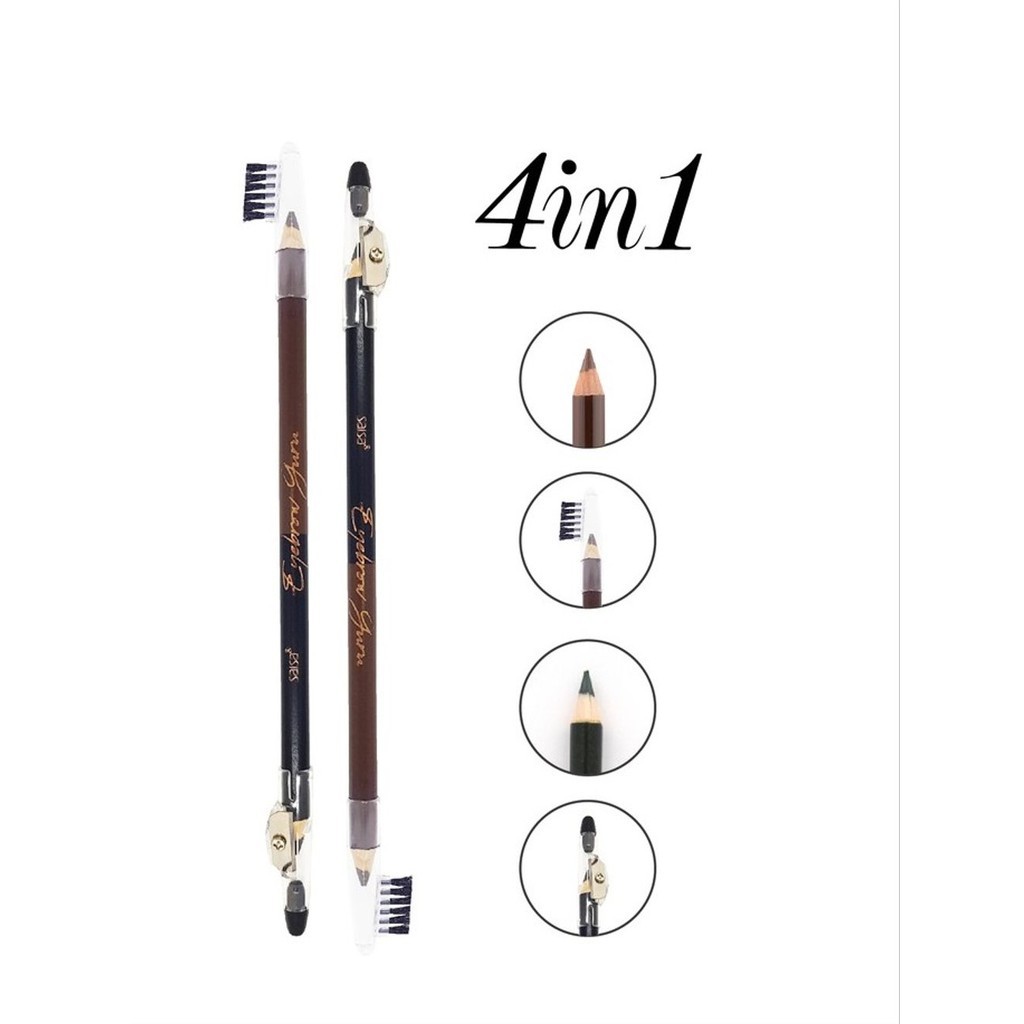 [PER PCS] EYEBROW PENSIL ALIS SALSA 2IN1 (black + brown)