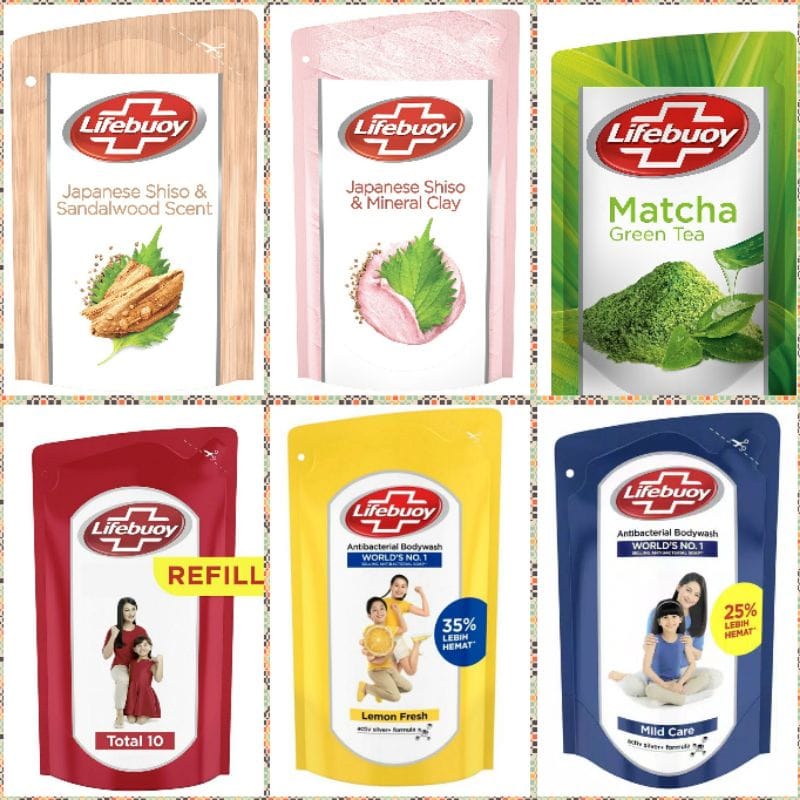 Lifebuoy Sabun Cair Mandi Body Wash Reffil 250 ml~Promoo Sabun Lifebouy Original 100%