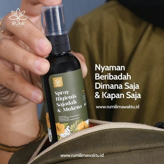 RUMI Parfum Halal Sajadah &amp; Mukena  Memperkenalkan formula kami Rumi &quot;Mekkah&quot; dilengkapi dengan Ethanol Food Grade yang dikombinasikan dengan Essential Oil memberikan keamanan dan kenyamanan Anda saat beribadah. Perlindungan terbaik untuk beribadah