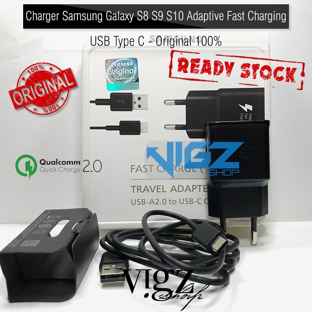 Charger Samsung Galaxy A04 A04s A04e S8 S8 Plus Note 8 Note 9 C9 Pro C7 Pro USB Type C Adaptive Fast Charging Original