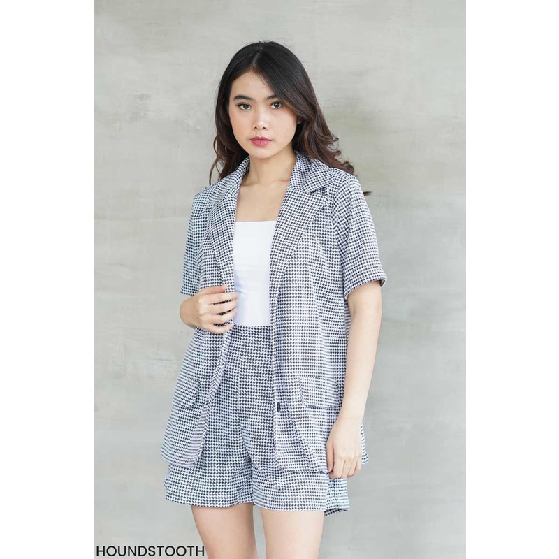 Suzy Tweedy Blazer/Blazer wanita/Blazer casual wanita/Blazer hangout/Blazer Kuliah/Blazer kekinian.