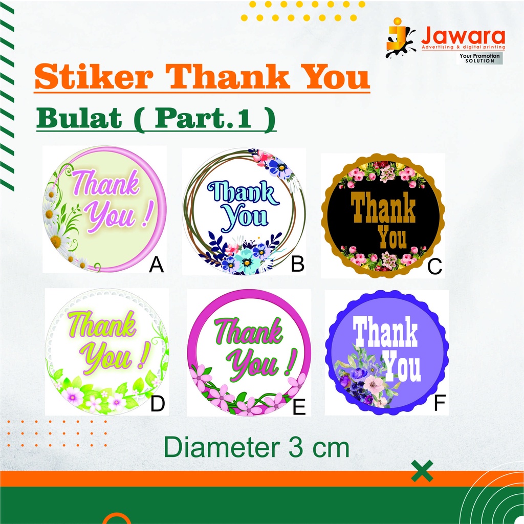 

STIKER Thank You/Stiker bulat FREE DESAIN LANGSUNG JADI Jawara printing, ponorogo,magetan,ngawi,madiun,pacitan