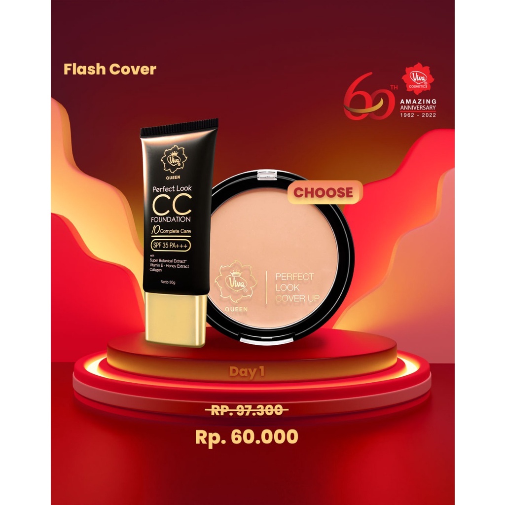 Paket Perfect Look Cover Up CC Foundation Viva