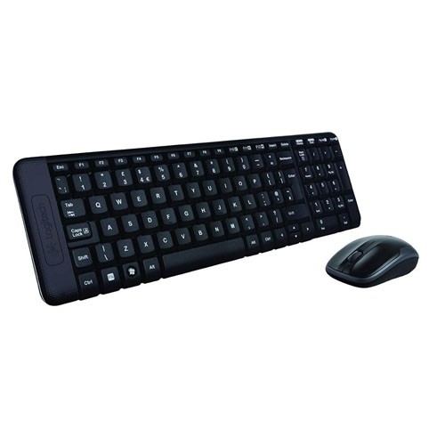 MK220 | KEYBOARD USB + MOUSE USB LOGITECH MK220 WIRELESS ORIGINAL RESMI (BLACK)