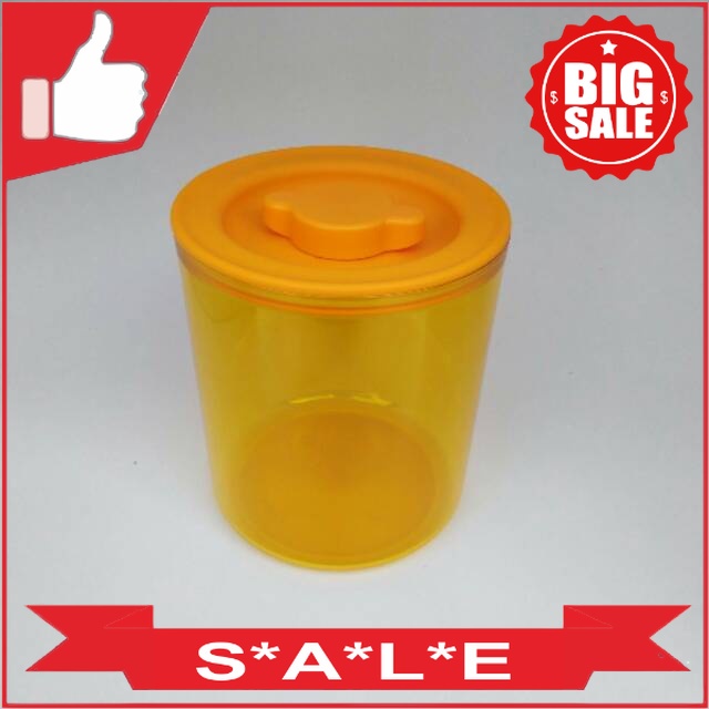 Tupperware Luxury Canister 2L 1pcs Gold - Toples Kue Tupperware Original