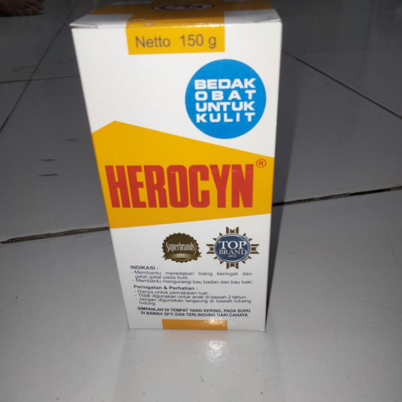 Herocyn obat untuk kulit 85gr &amp; 150gr / bedak herocyn /bedak biang keringat